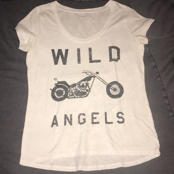 White swoop graphic tee - Picture 1 of 3